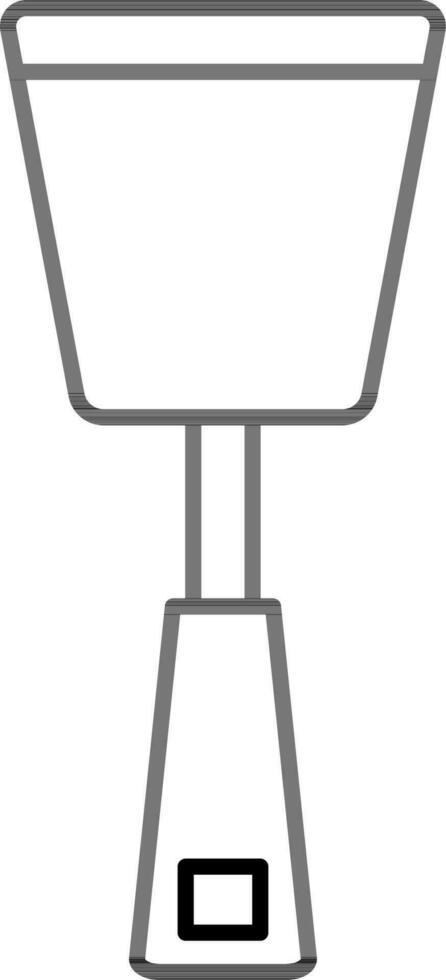 Isolated Solid Turner Spatula Icon in Line Art. vector