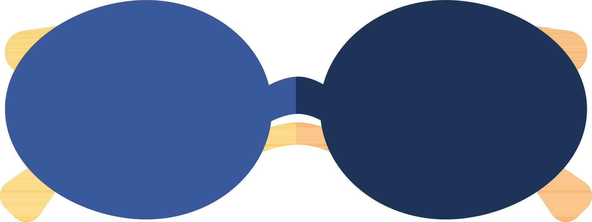 Vector illustration of blue goggle