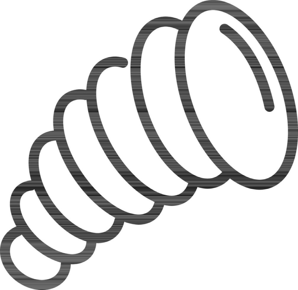 Cornucopia icon in line art. vector