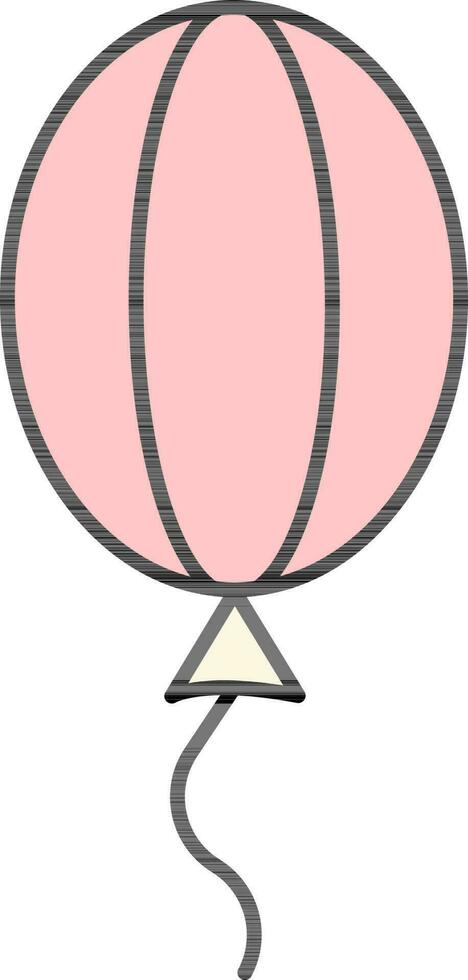 globo icono en rosado color. vector