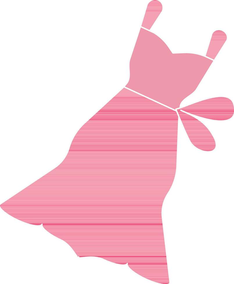 Female Dress Icon In Flat Style. vector