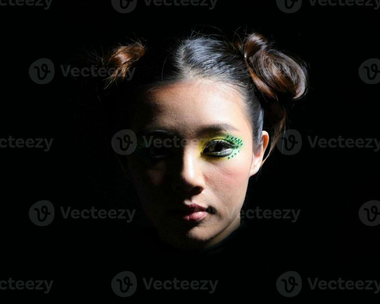 Asian Woman Fashion Makeup photo