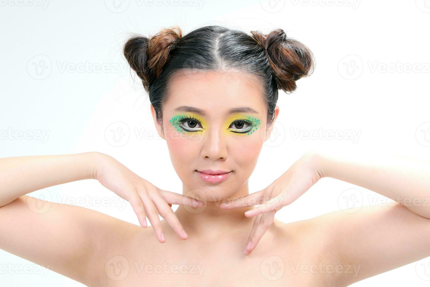 Asian Woman Fashion Makeup photo
