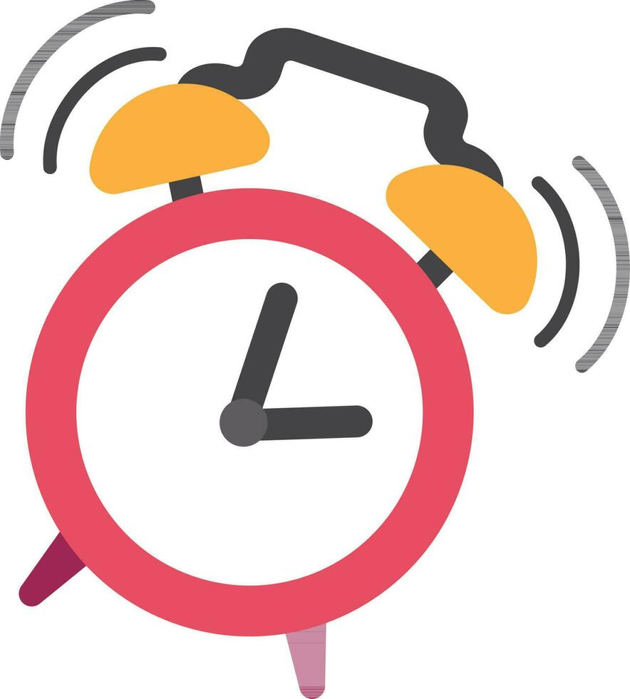 Vintage twin bell alarm clock ringing, deadlines and reminders concept vector