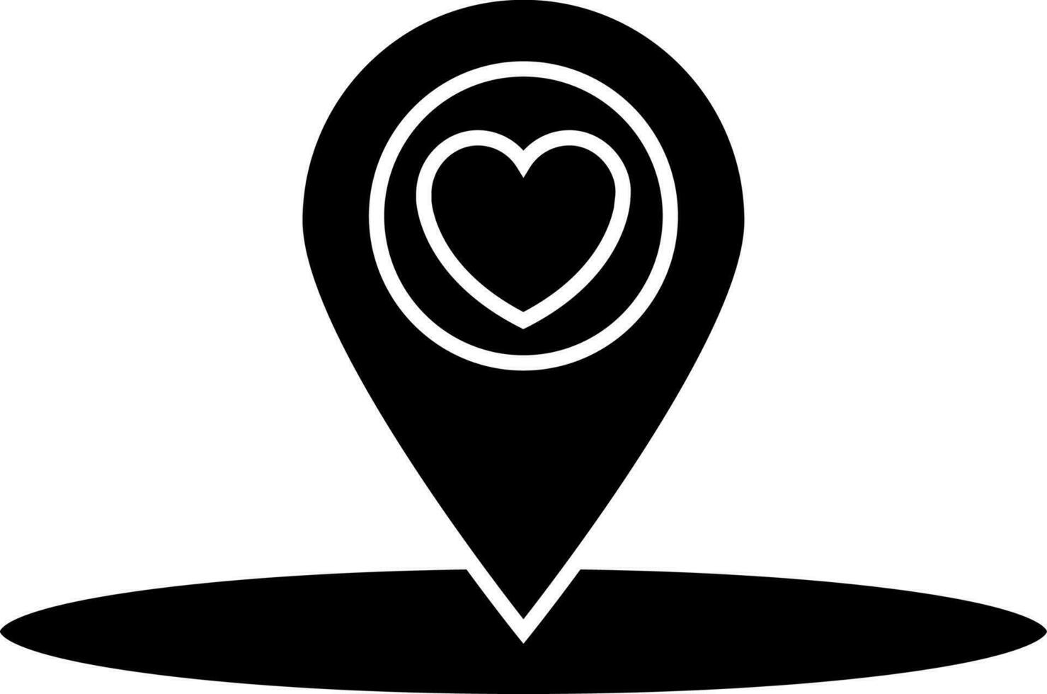Wedding location icon in Black and White color. vector
