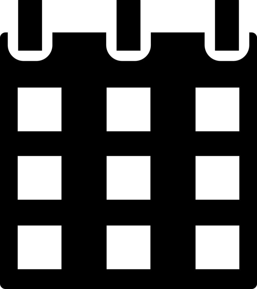 Calendar icon or symbol in Black and White color. 24334617 Vector Art
