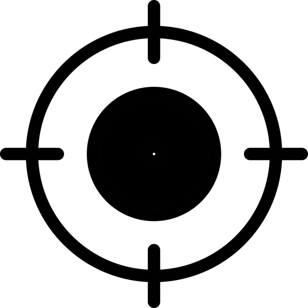 Illustration of Target or Aim Icon in Flat Style. vector