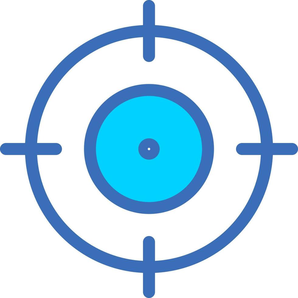 Illustration of Target or Aim Icon in Flat Style. vector