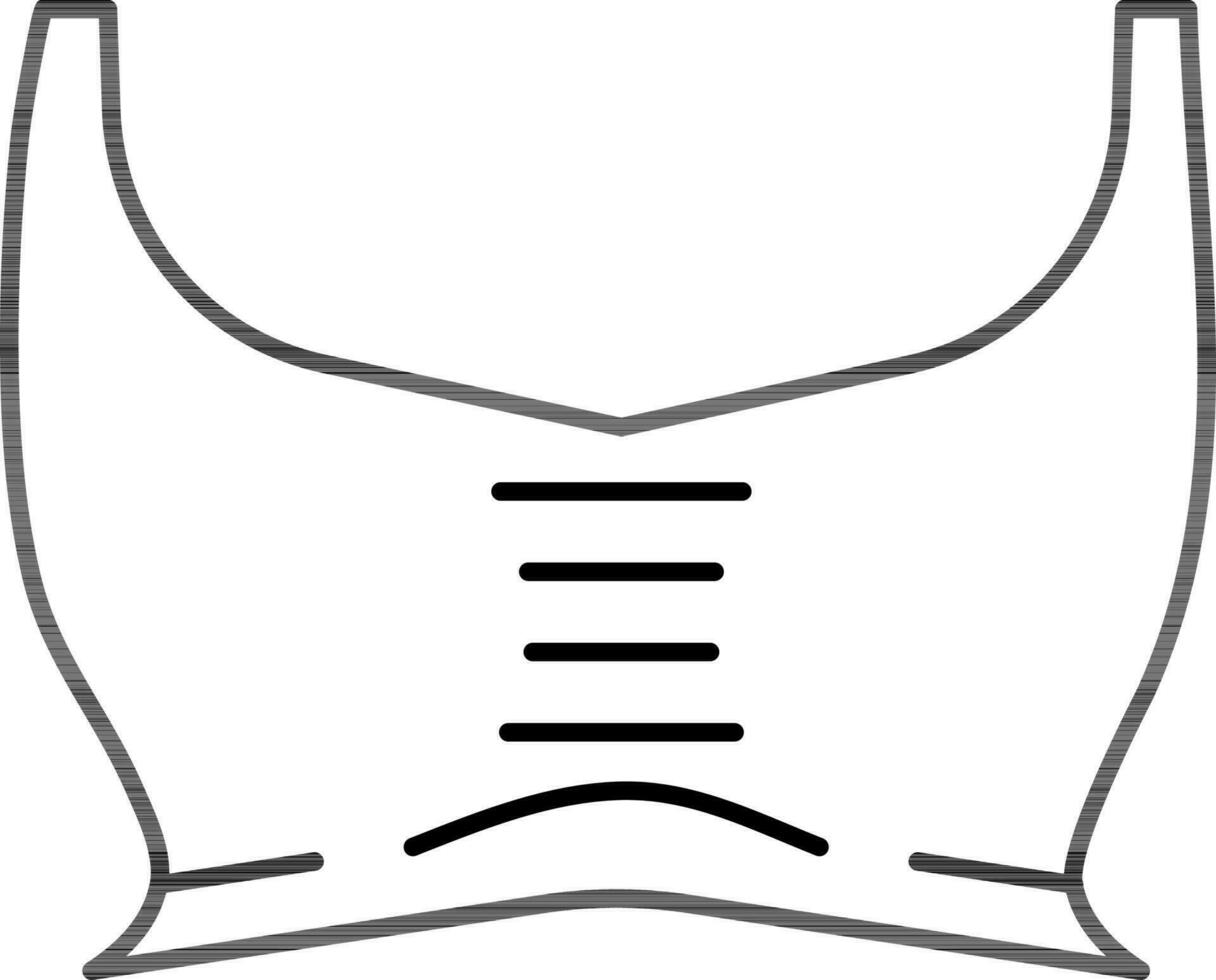 Sports Bra in Flat Style. vector