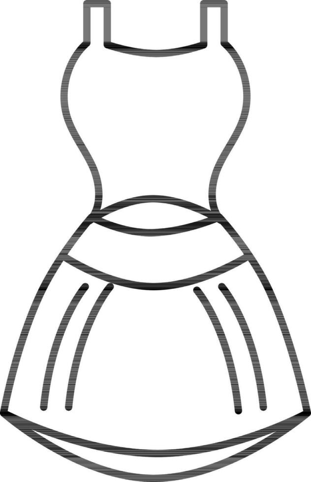 Isolated Frock Icon in Flat Style. vector