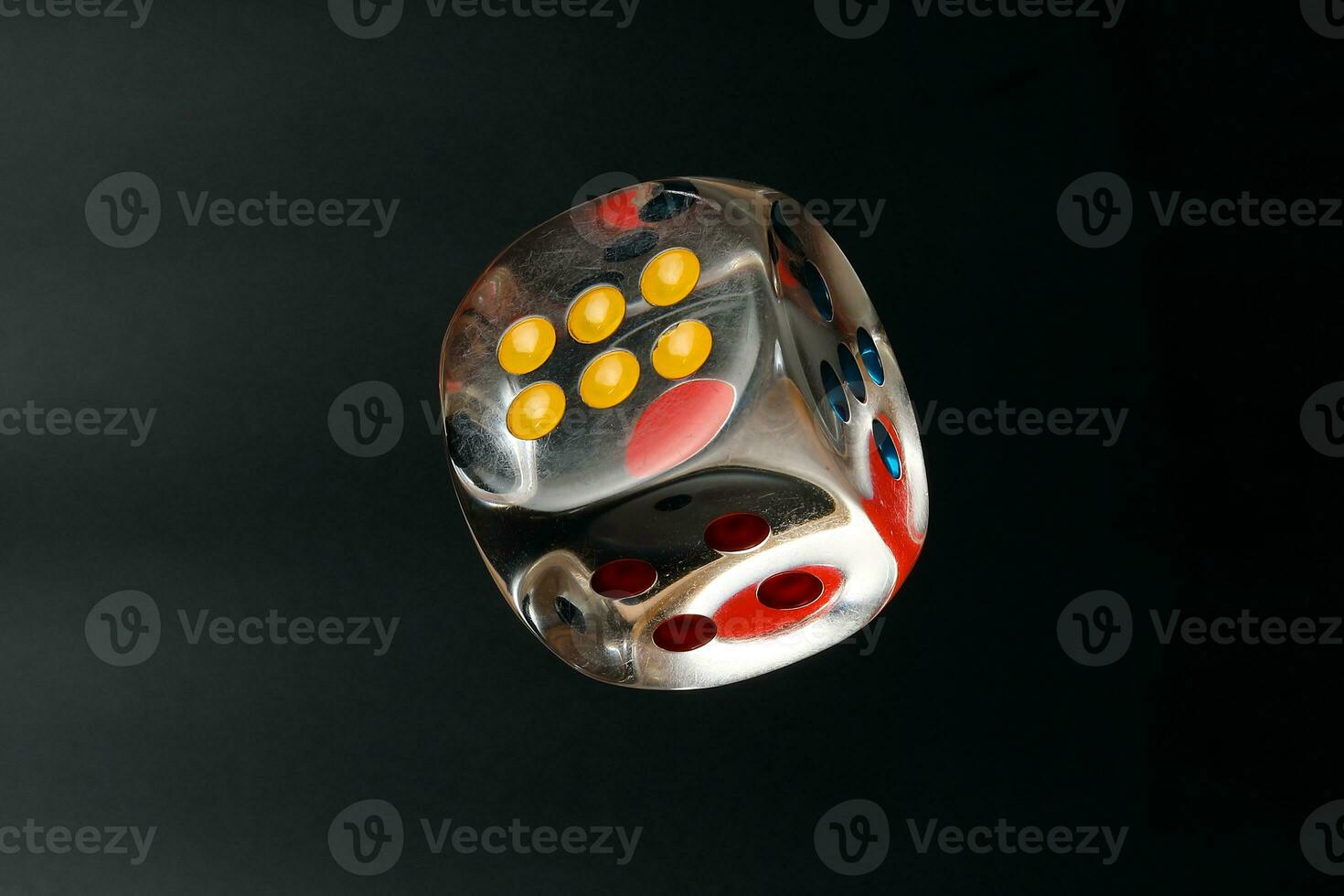 Colorful playing gaming dice photo