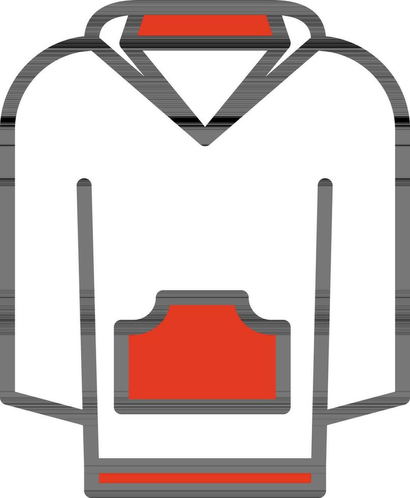 Isolated Sweatshirt Icon in Flat Style. vector