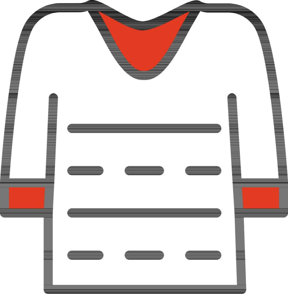 Isolated Sweater Icon in Flat Style. vector