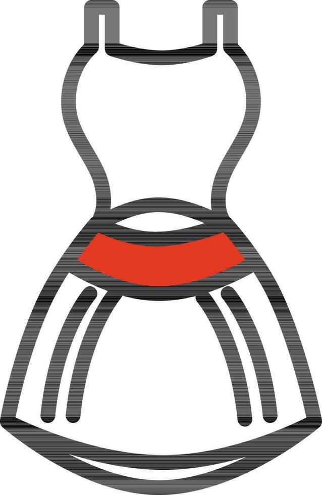 Isolated Frock Icon in Flat Style. vector