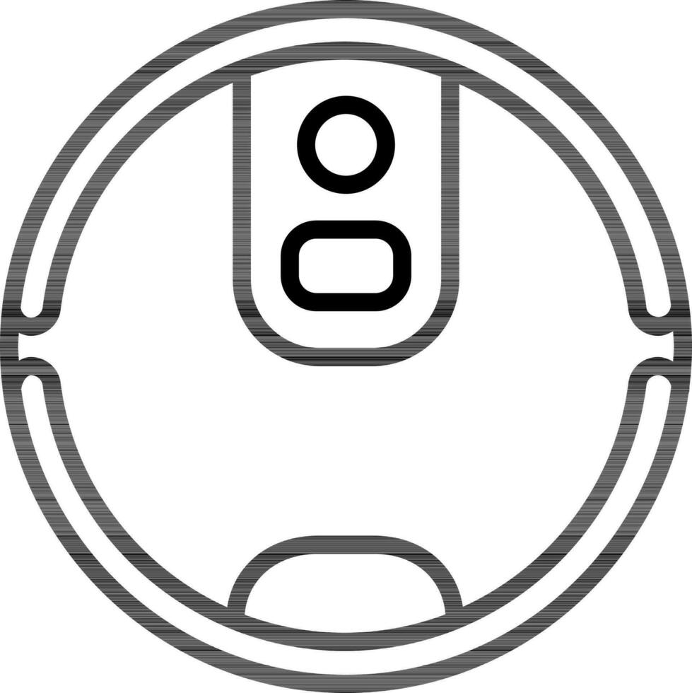 Line Art Illustration Of Smart Cleaner Icon. vector