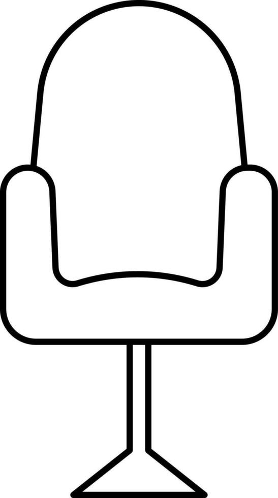 Illustration Of Sofa Icon in Thin Line Art. vector