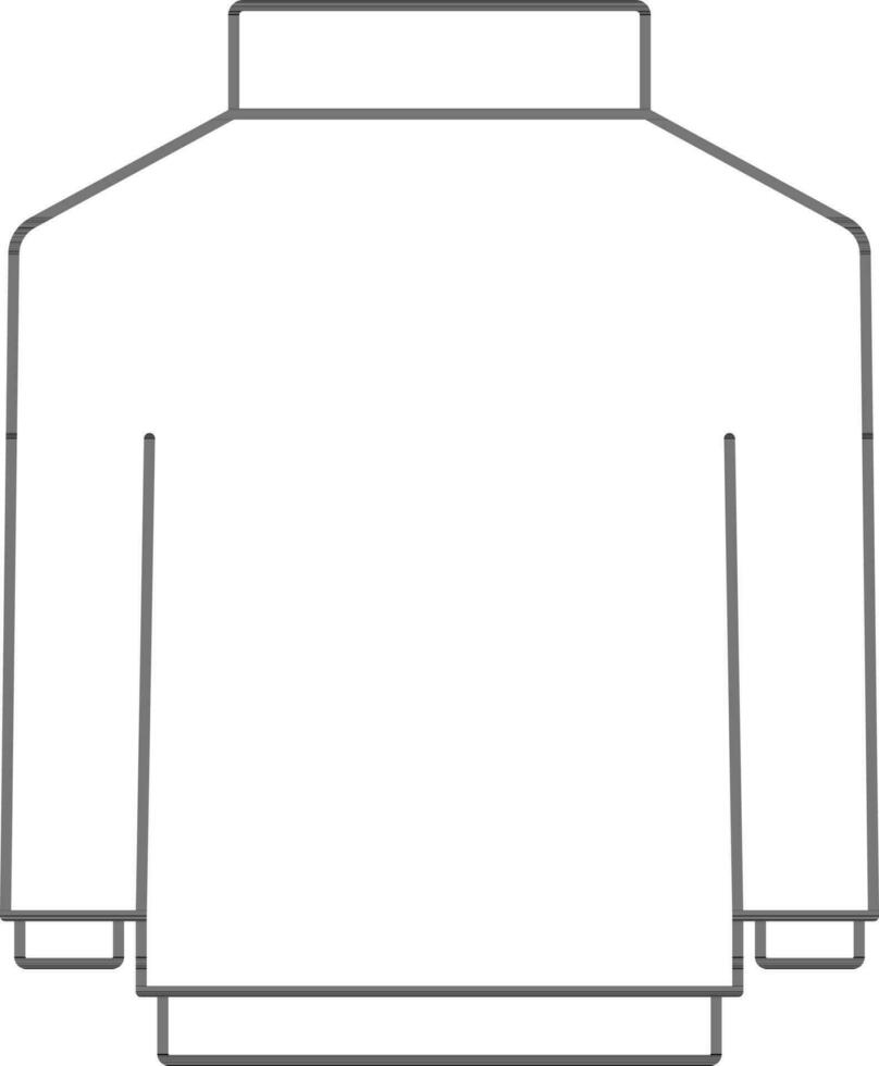 Turtleneck Sweater Icon Or Symbol In Stroke Style. vector
