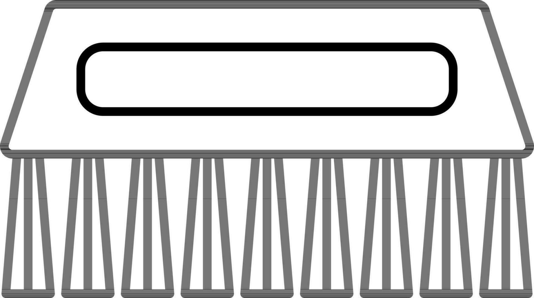 fregar o limpieza cepillo icono en línea Arte. vector