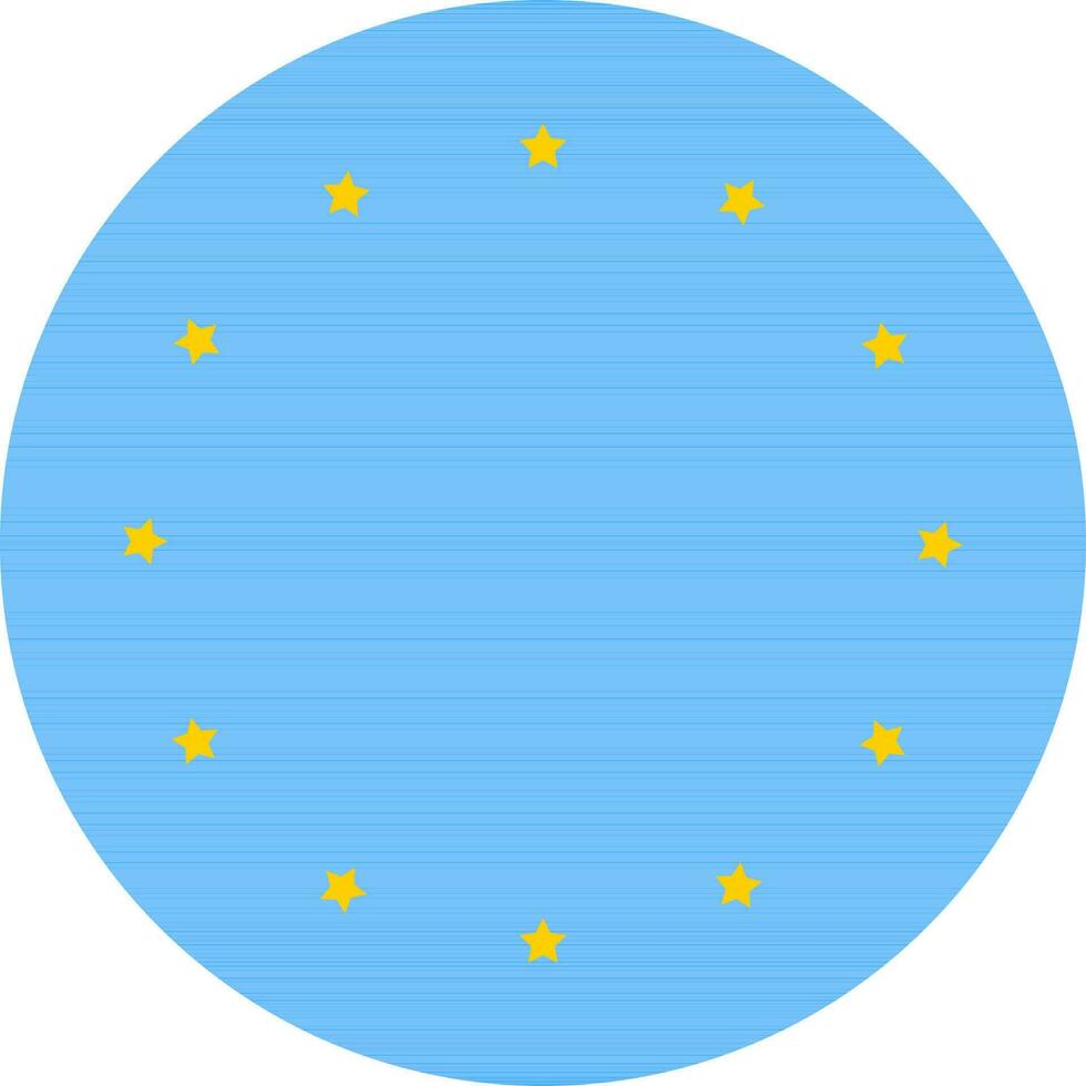 vector ilustración de circulo europeo bandera.