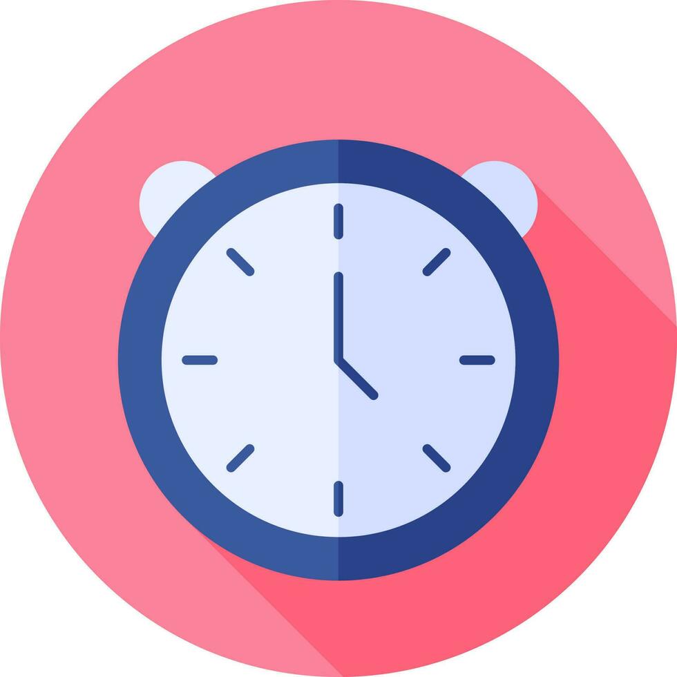 Stopwatch Icon On Pink Circle Shape. vector