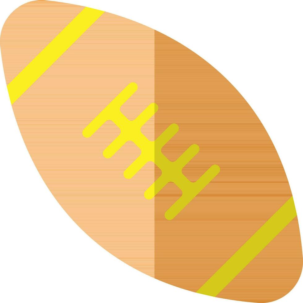 Yellow and orange american football. vector