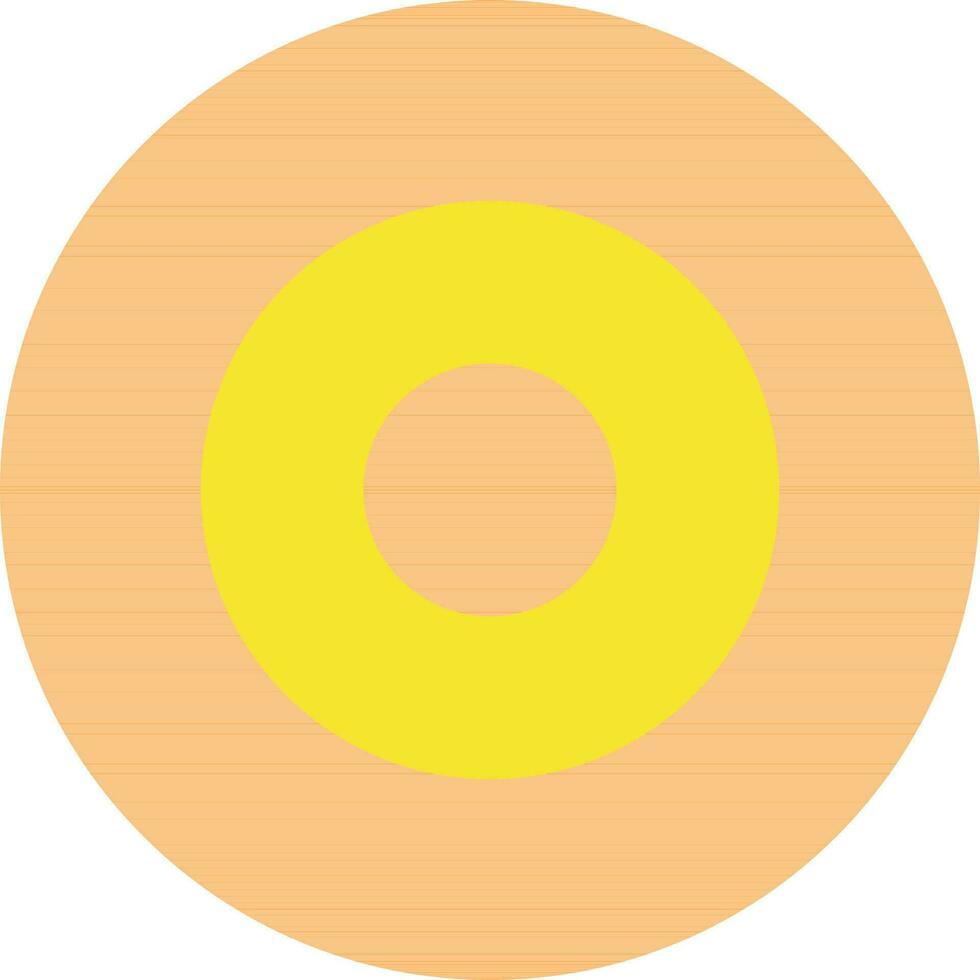CD in orange and yellow color. vector