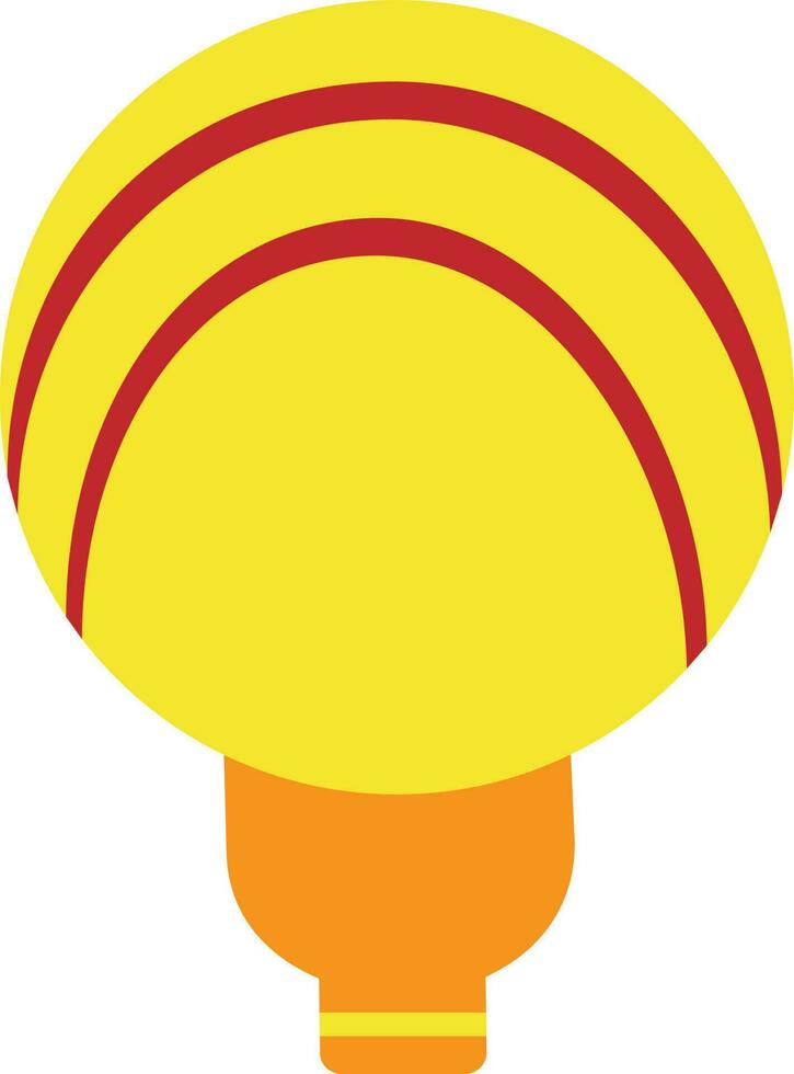 Illustration of a balloon in yellow and orange color. vector