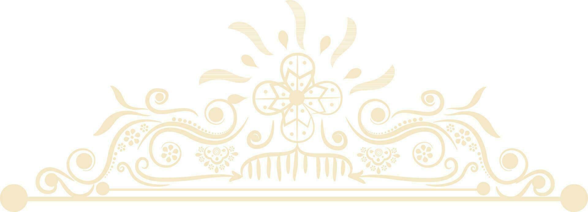 Ornament design pattern for border or frame. vector