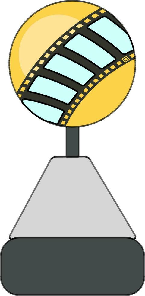 Vector trophy cup or award sign or symbol.