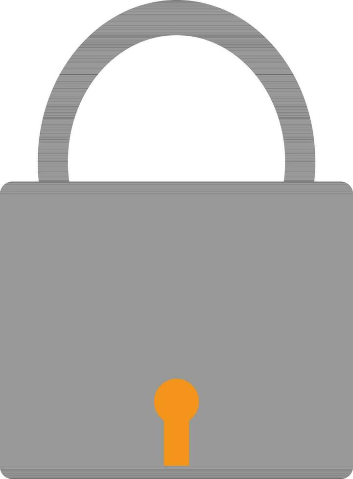 Illustration of lock icon for multimedia concept. vector