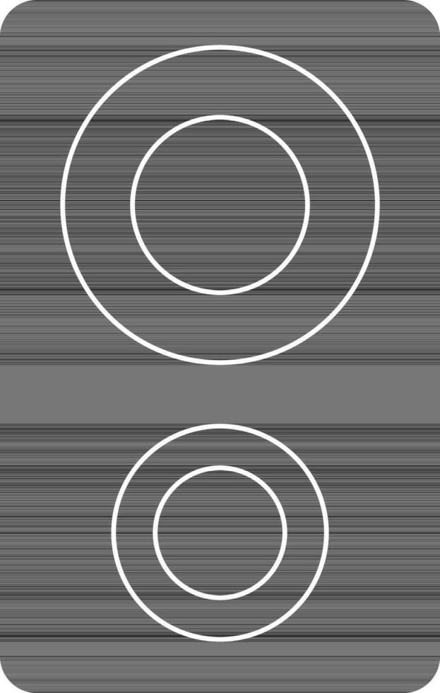 Speaker icon in glyph for multimedia concept. vector