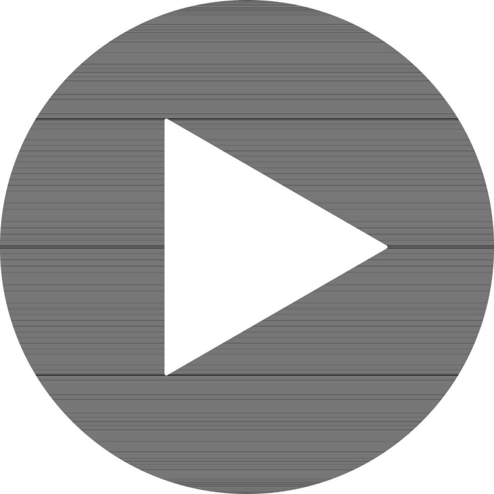 Play Button sign or symbol for Music concept. vector
