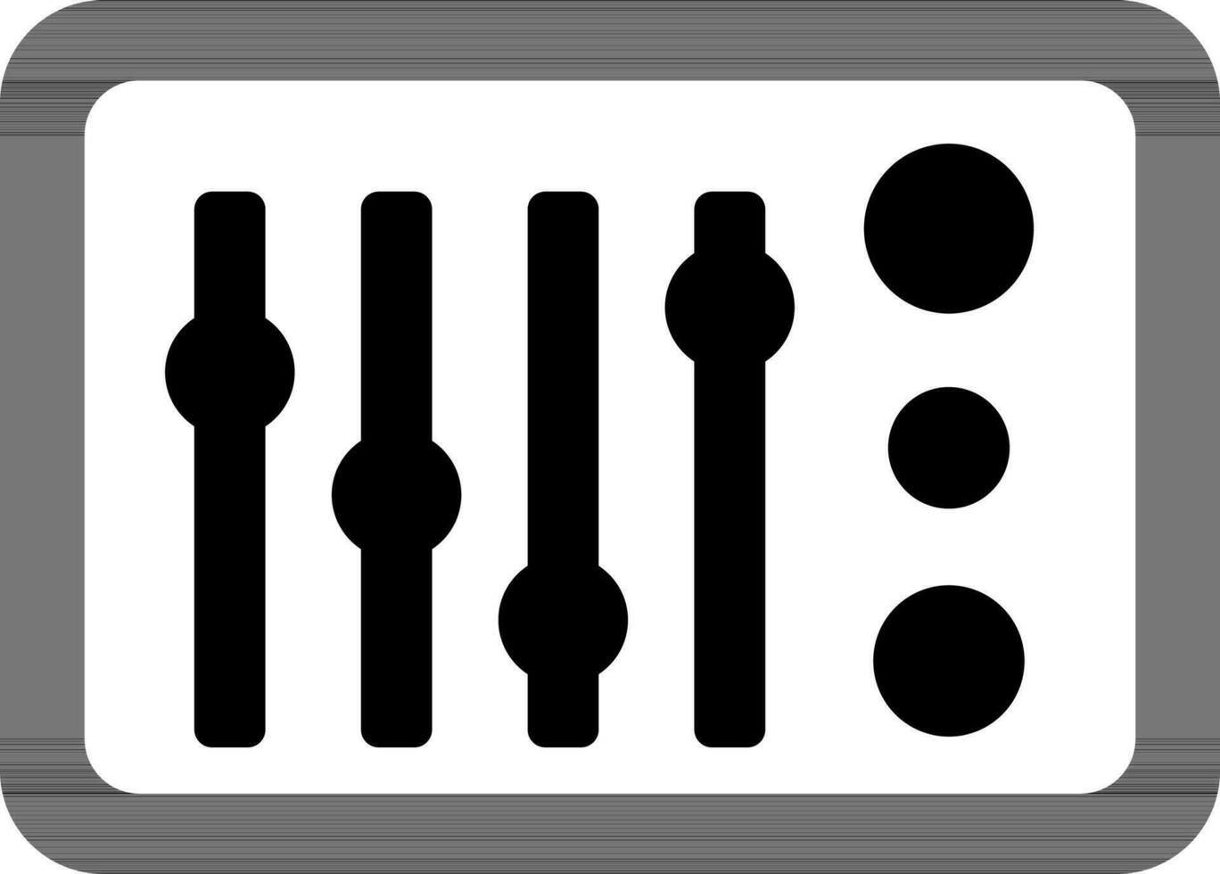 Audio or Sound Mixer sign or symbol. vector