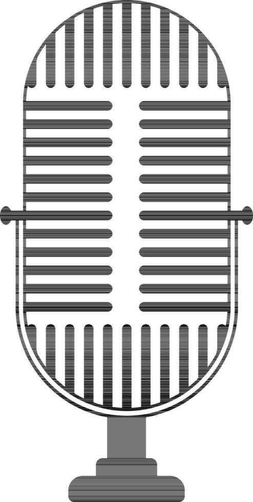 Illustration of Microphone symbol. vector