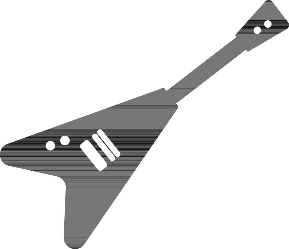 Creative electric Guitar symbol for Music. vector