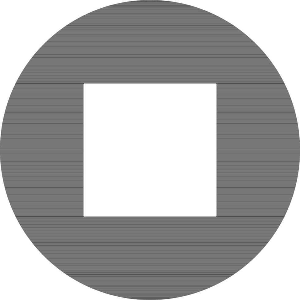 Stop Button sign or symbol. vector