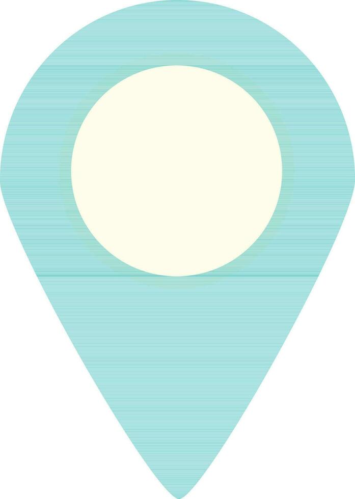 Flat illustration of blue map pointer. vector