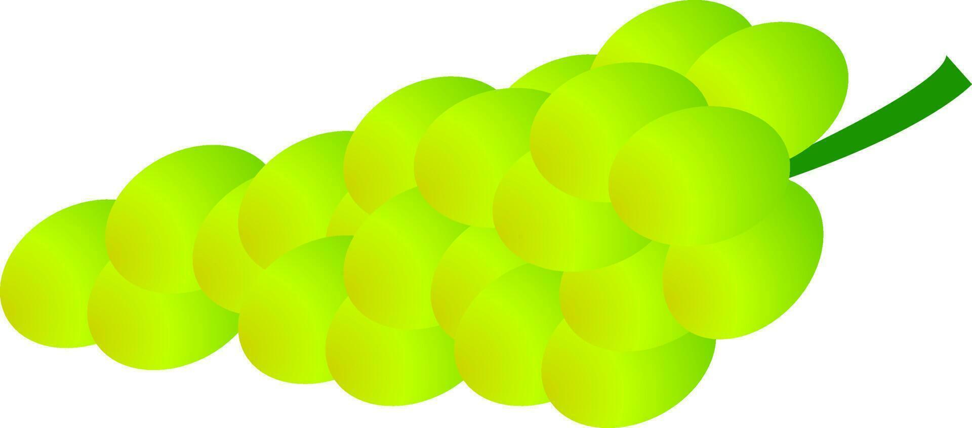 brillante aislado icono de uvas racimo. vector