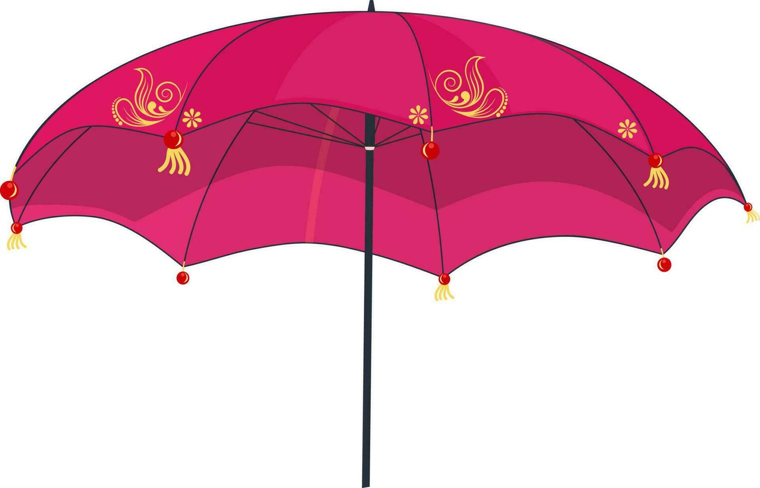 Isolated illistration of umbrella. vector