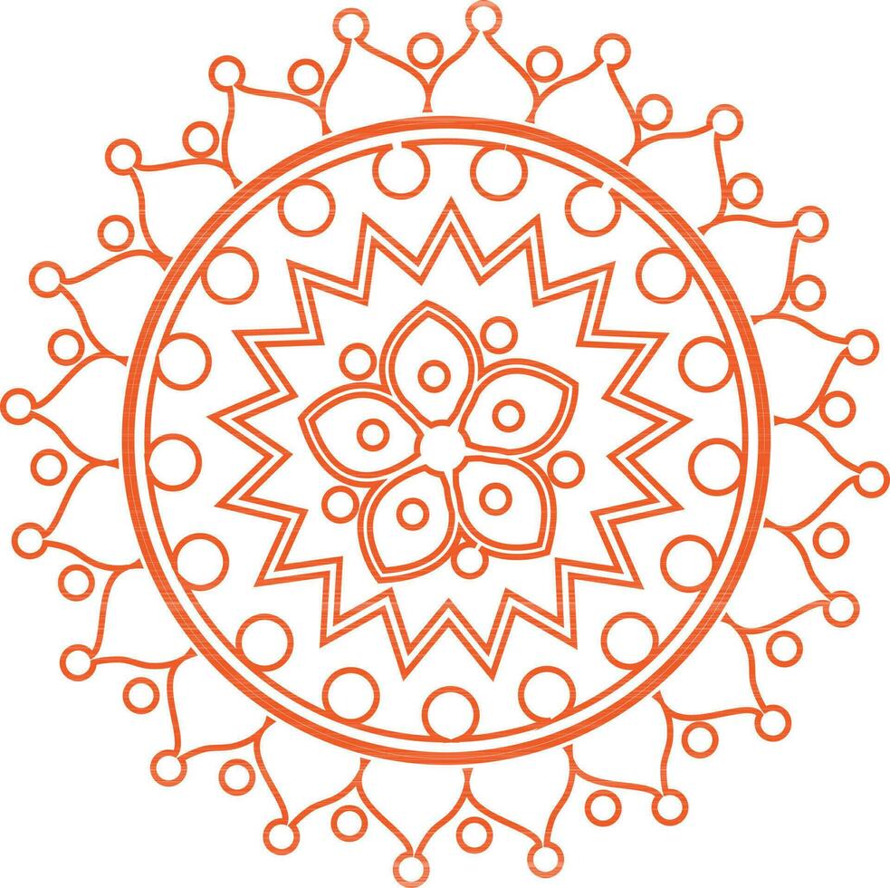 Beautiful floral mandala design. vector