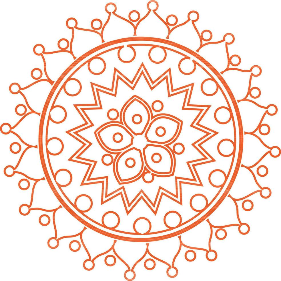 hermoso diseño de mandala floral. vector