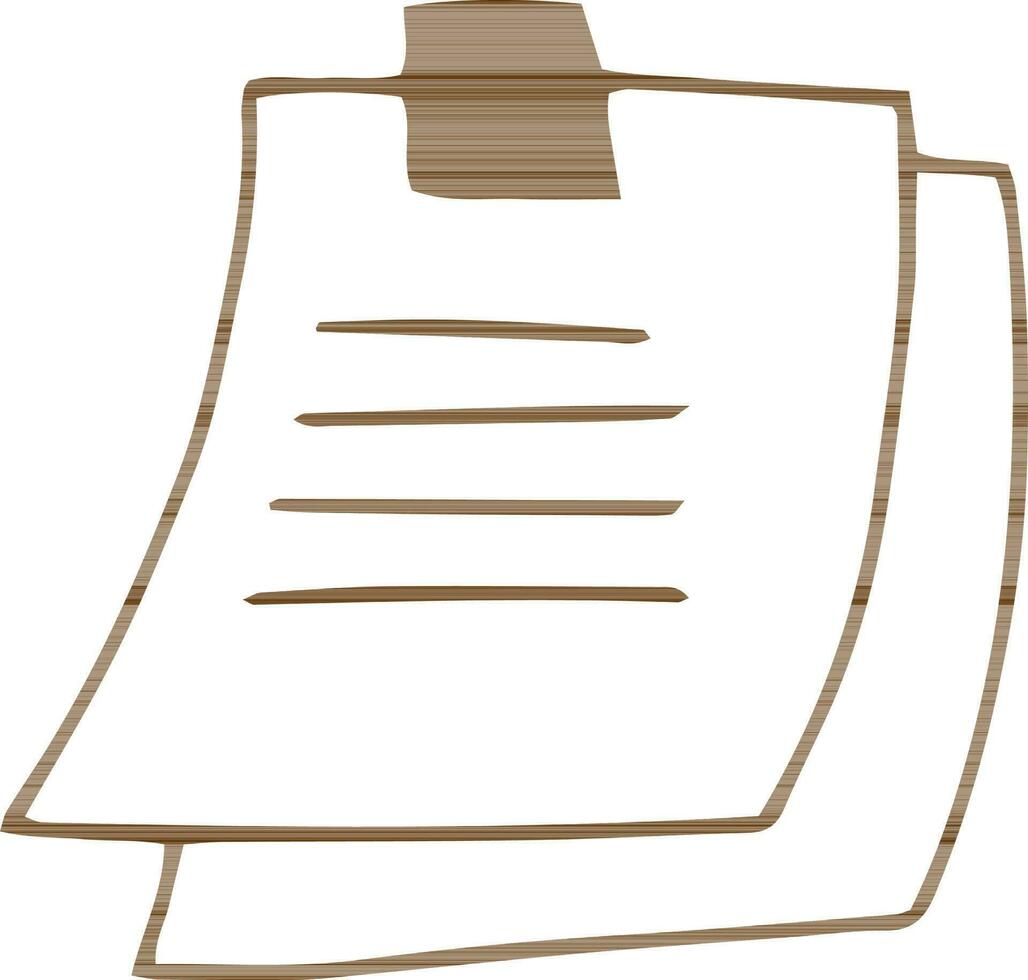 Flat illustration of paper documents. vector