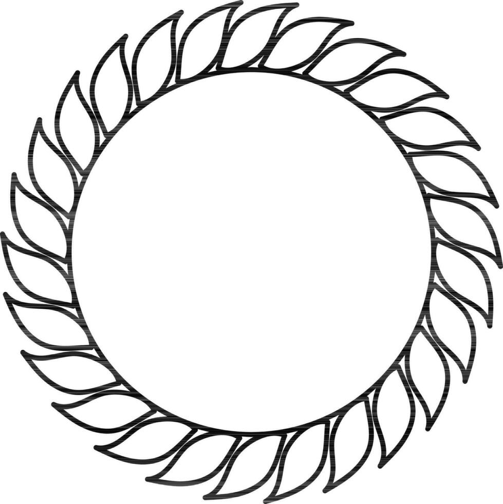 Decorative Circle Shape Icon in Black Line Art. 24336507 Vector Art at