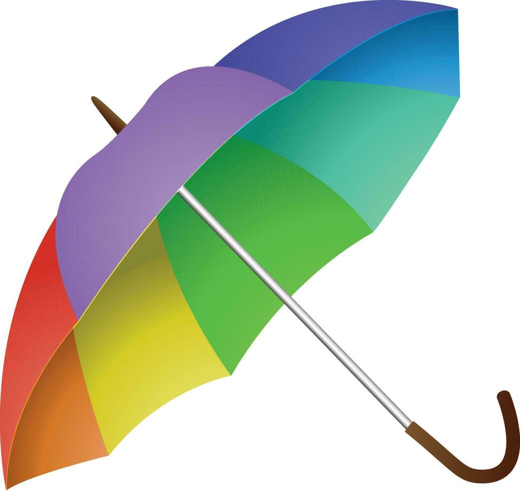 Vector illustration of an umbrella icon.
