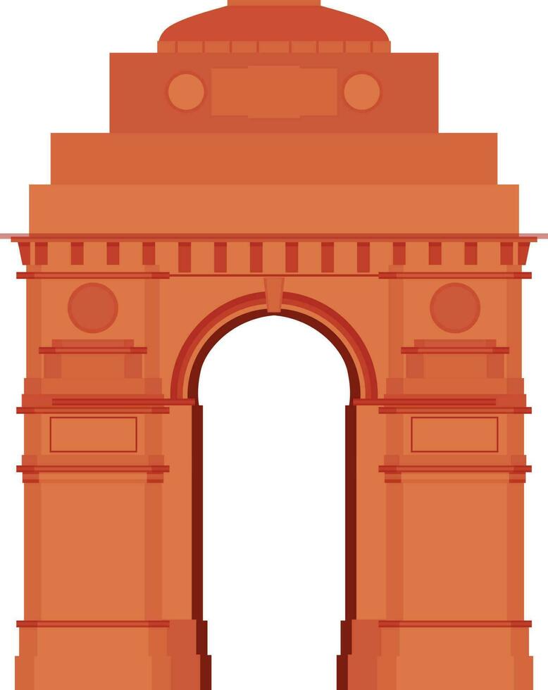 Illustration of India Gate. vector