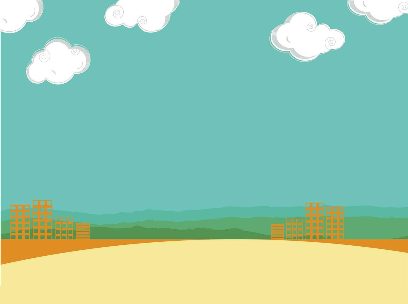 Urban city view background. vector