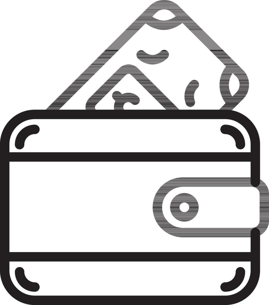 Money, wallet, cash icon vector