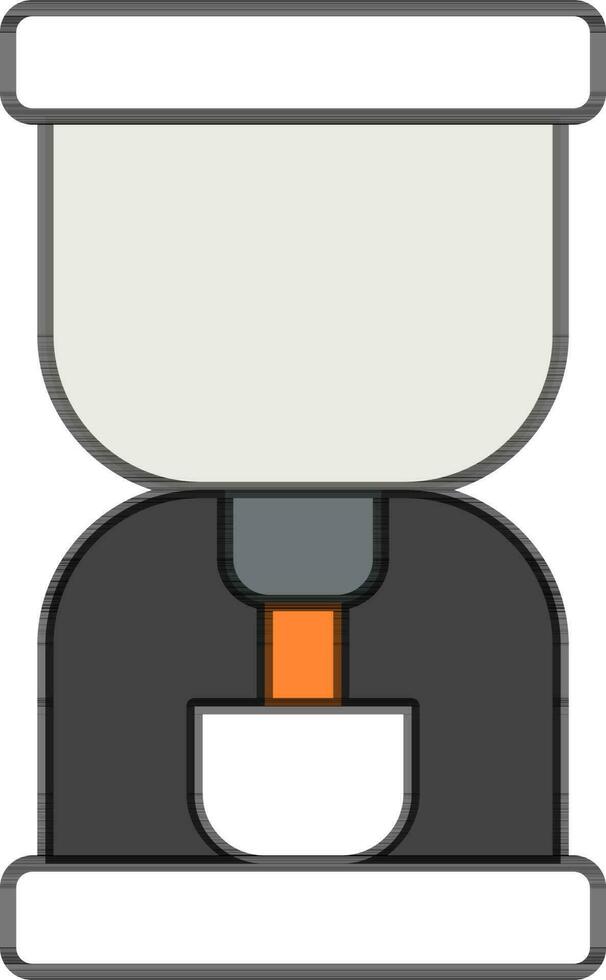 Coffee Maker Color Icon in Flat Style. vector