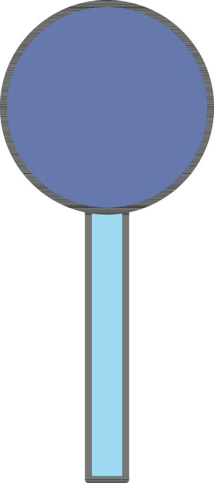 Lollipop Icon In Blue Color. vector