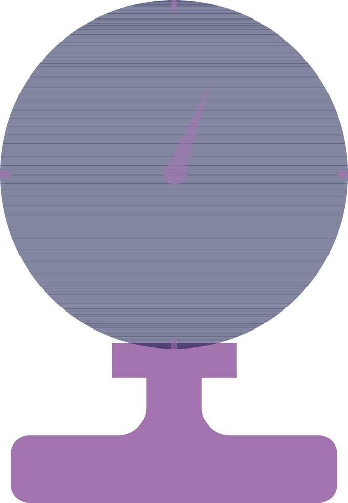 Purple pressure sensor in flat style. vector